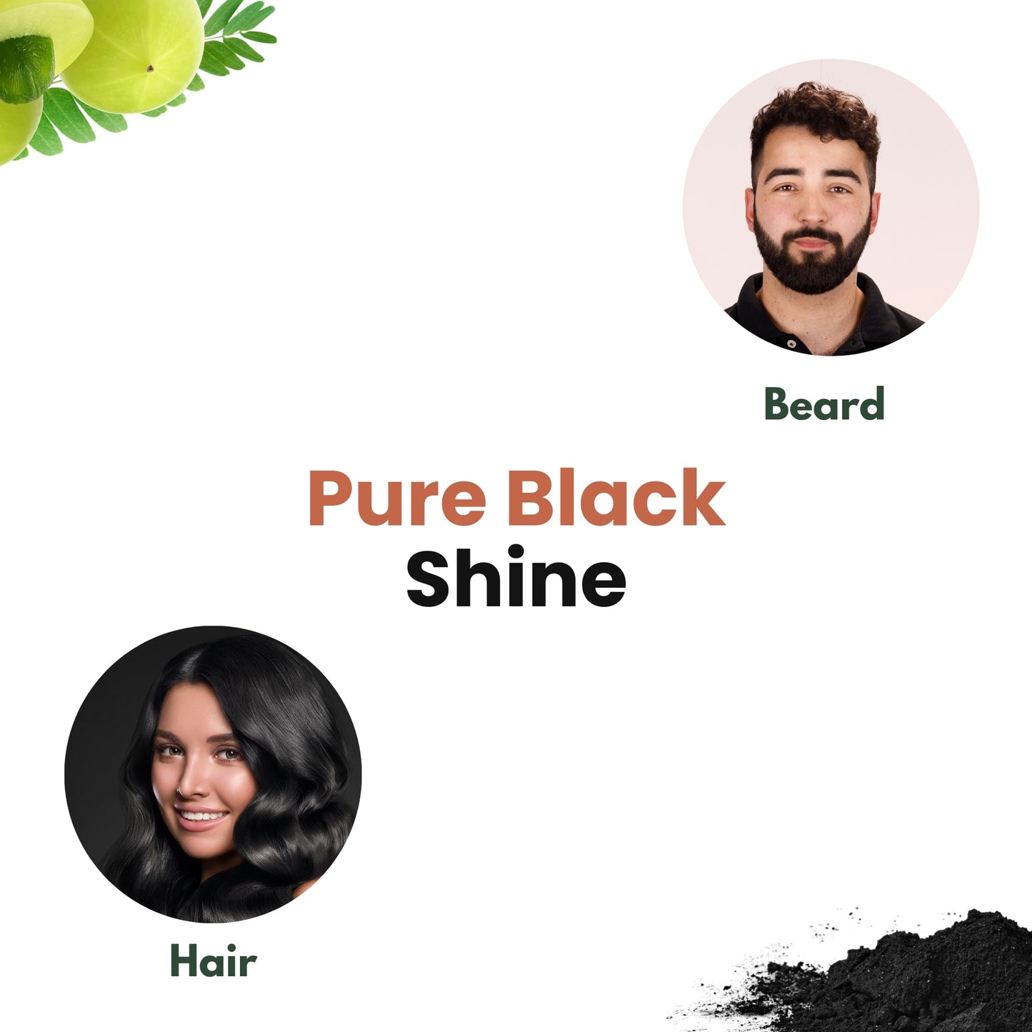 Herbal Hair & Beard Color | Black | 50g