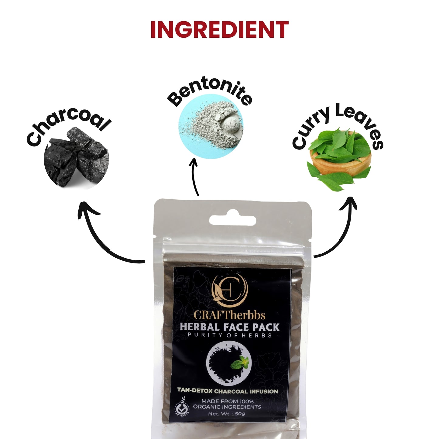 Tan-Detox Charcoal Infusion Pack Herbal | 50g