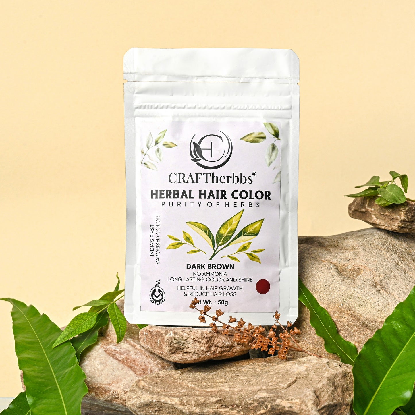 Herbal Beard & Hair Color - Natural Brown | 50g