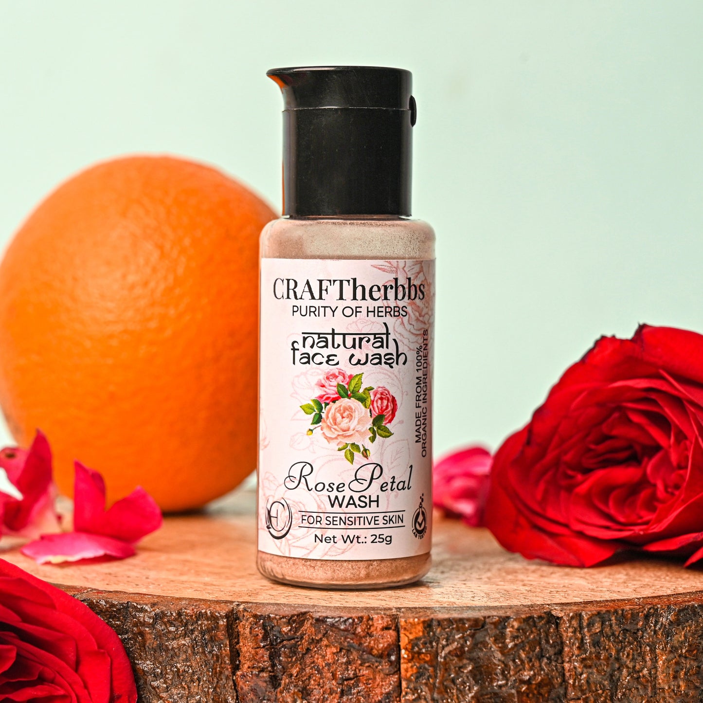 Herbal Rose Petal Face Wash | CRAFTherbbs